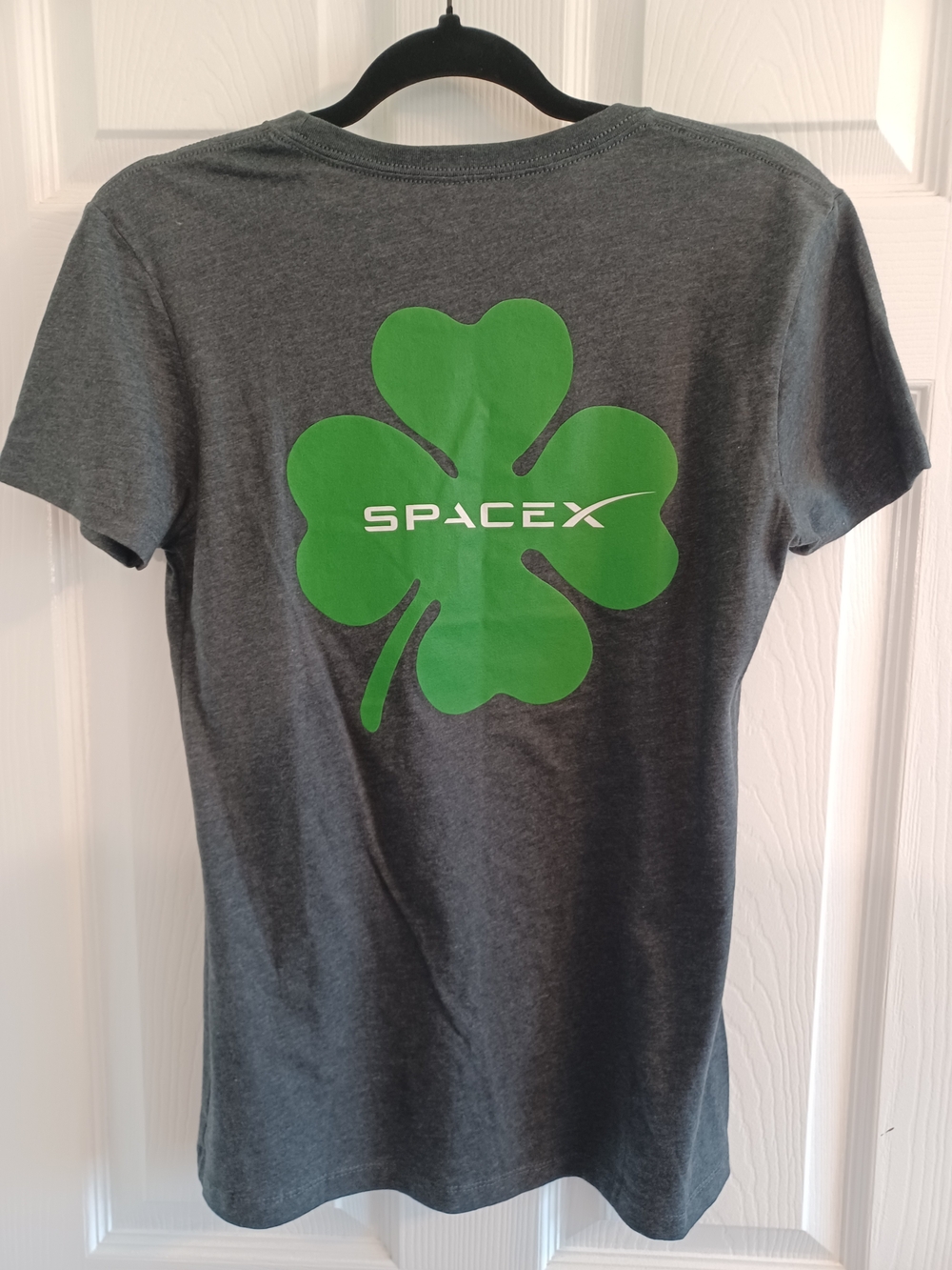 SpaceX Youth Large Lucky Launch Day Short Sleeve Tee - Charcoal Gray NWT